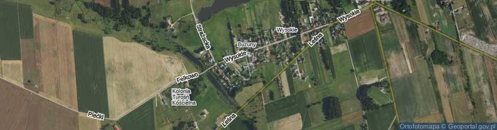 Zdjęcie satelitarne Klonowa ul.